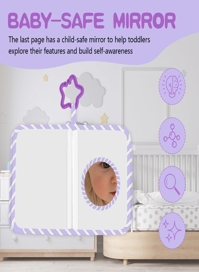 Vorruil Baby Photo Album, My First Family Soft Photo Album For Baby, Raining Hearts Babies Cloth Photo Book Memory Keepsake Shower, First Year Babies Gift Pictures Holds for Newborn Toddler Kids 5.5x7inches - Image 5